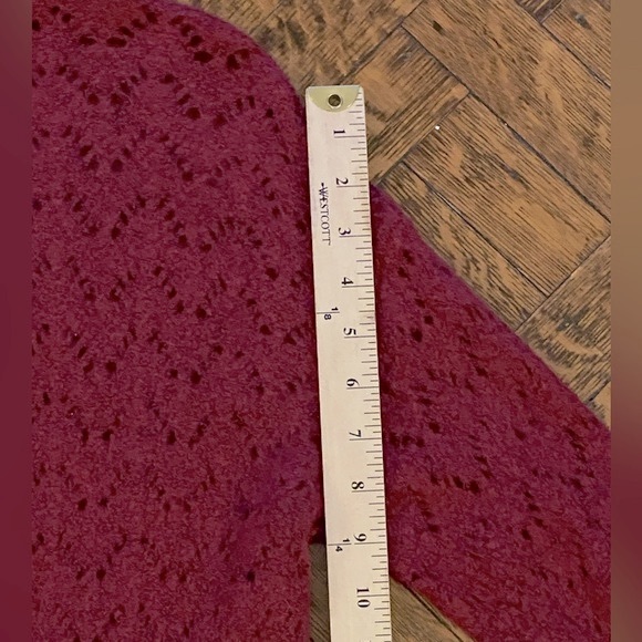 Ted Baker Red V-Neck Sweater - Size 4 US / 1 UK - Picture 8 of 15